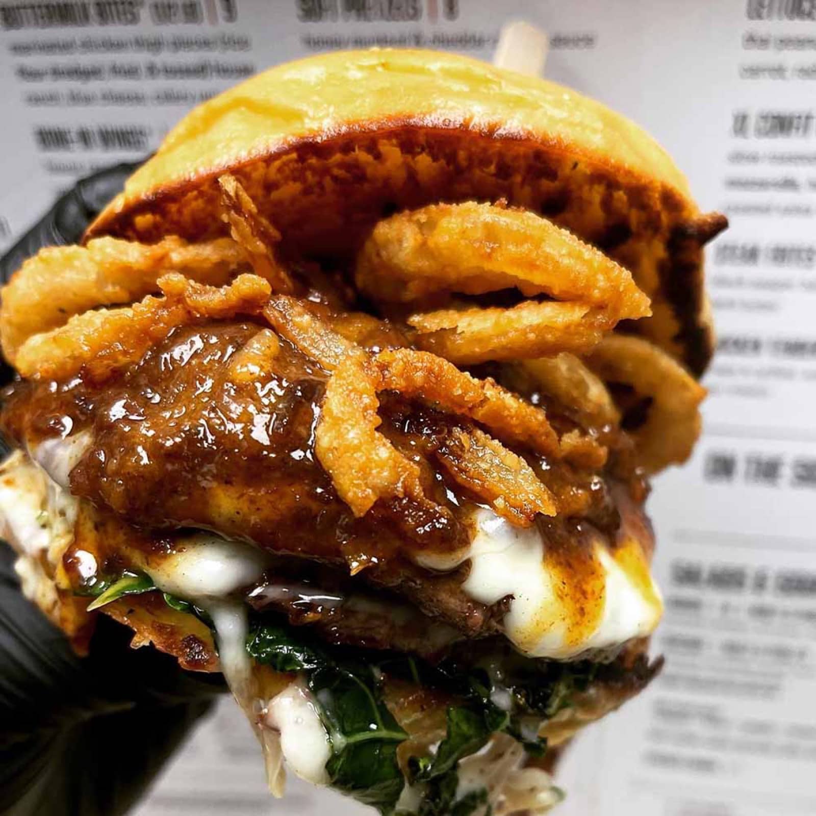 A signature burger with fries at Cheers Bar & Bistro in Montrose